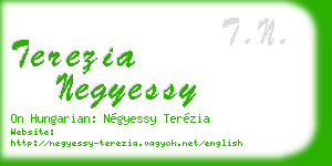 terezia negyessy business card