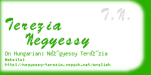 terezia negyessy business card